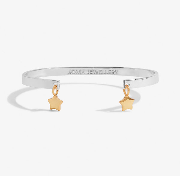 Joma Jewellery Bracelet Bar Silver And Gold Star