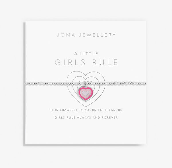 Joma Jewellery Children's A Little 'Girls Rule' Bracelet