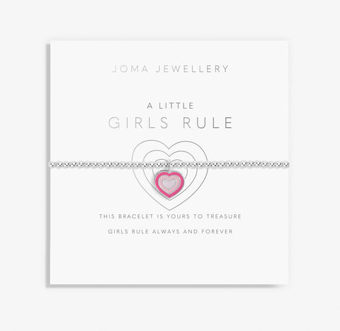 Joma Jewellery Children's A Little 'Girls Rule' Bracelet