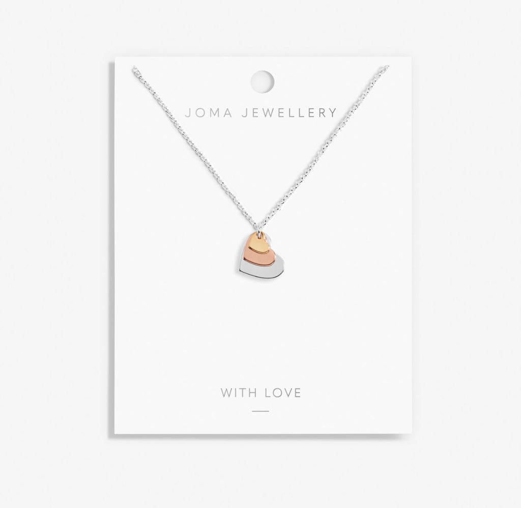 Joma Jewellery Florence Graduating Hearts Necklace