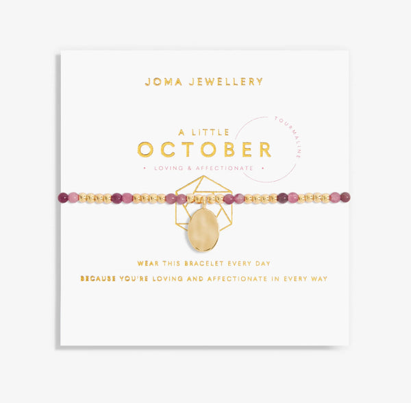 Joma Jewellery A Little Birthstone 'October' Gold Bracelet