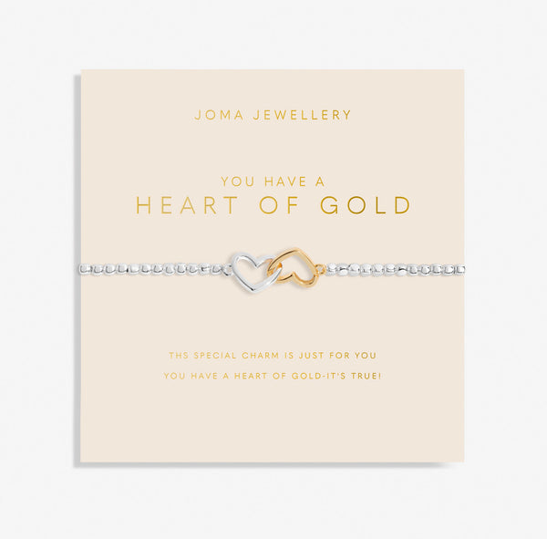 Joma Jewellery Forever Yours 'You Have A Heart Of Gold' Bracelet