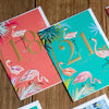 Sara Miller Fabulous Flamingo 21st Birthday Card