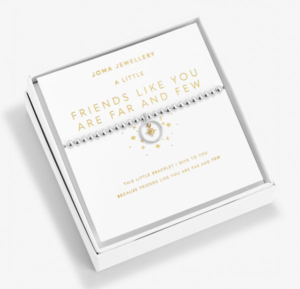 Joma Jewellery Beautifully Boxed A Little 'Friends Like You Are Far And Few' Bracelet