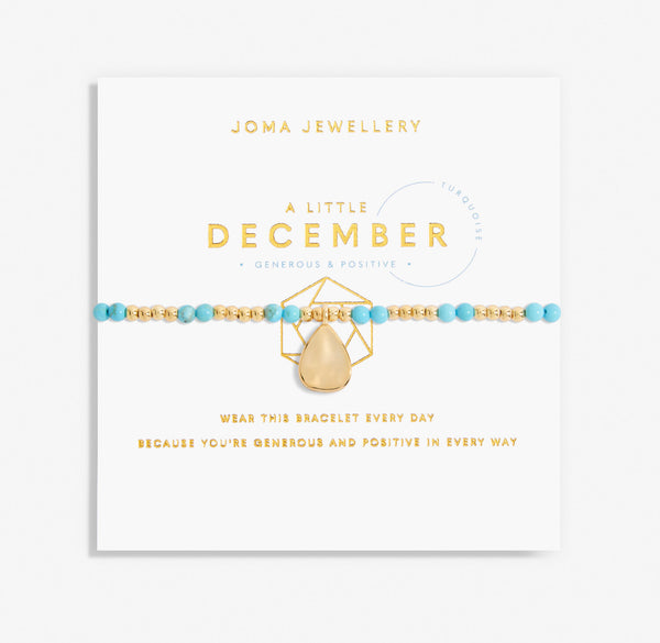 Joma Jewellery A Little Birthstone 'December' Gold Bracelet