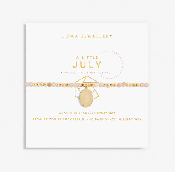 Joma Jewellery A Little Birthstone 'July' Gold Bracelet