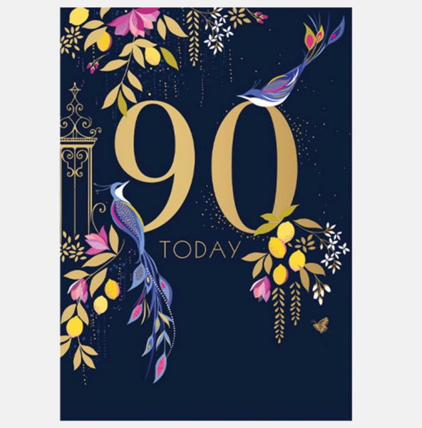 Sara Miller Herons Birds 90th Birthday Card
