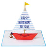 Meri Meri Sailing Boat Stand-Up Birthday Card