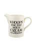 Emma Bridgewater Black Toast Cream Medium Straight Jug