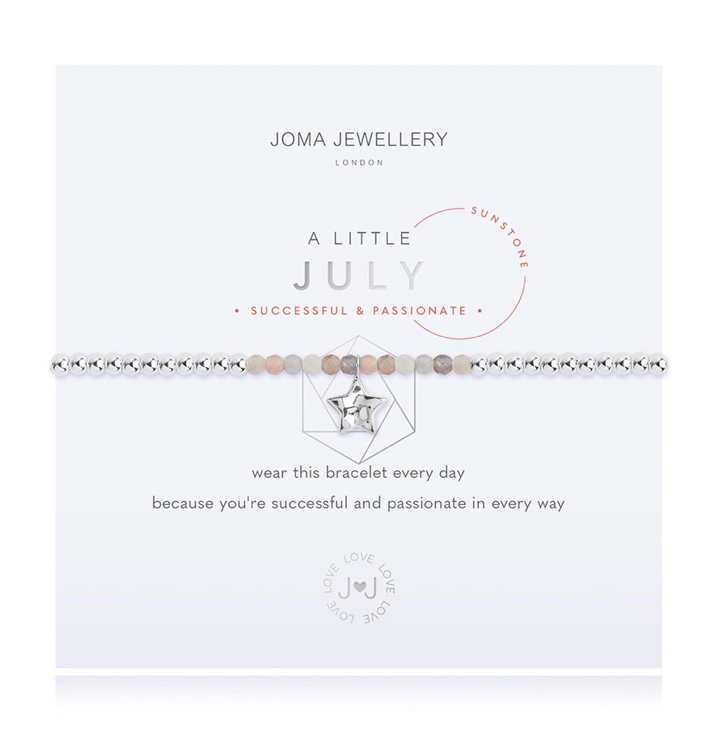 Joma Jewellery A Little Birthstone July Sunstone Bracelet