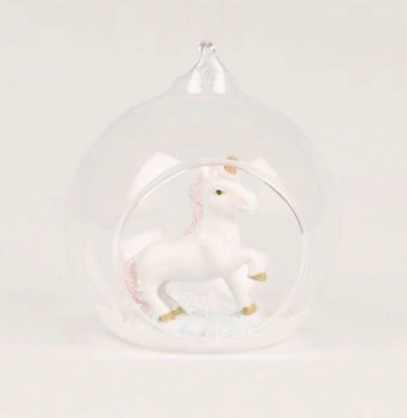 Unicorn Open Bauble Hanging Decoration