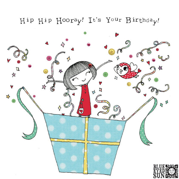 Doodle Girl Card - It’s Your Birthday