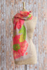 Powder Poppy Print Scarf