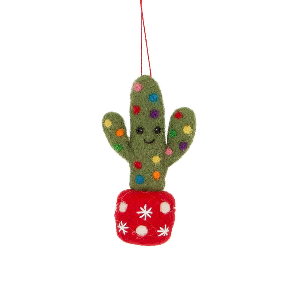 Felt Cactus Hanging Decoration