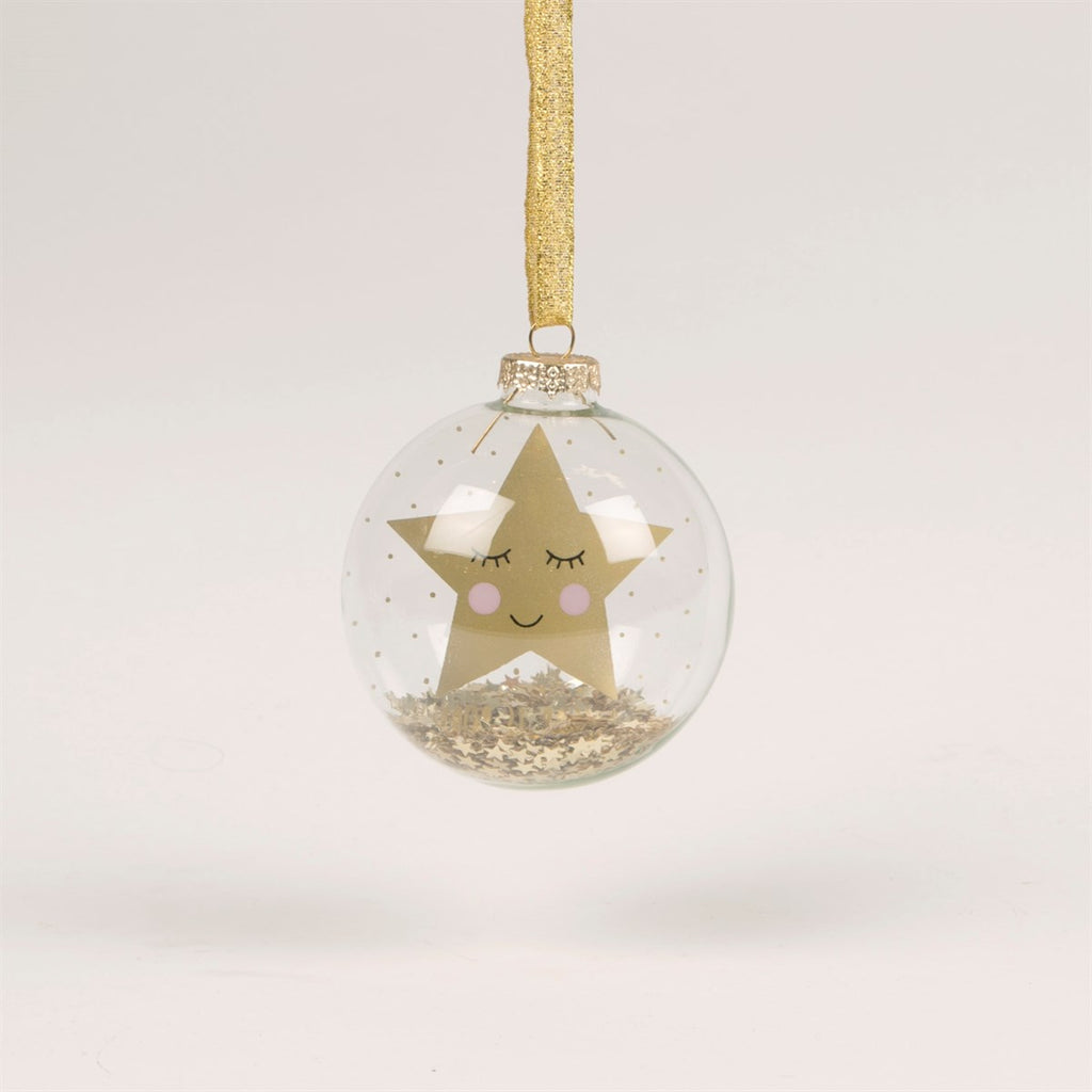 Sass & Belle Sweet Dreams Gold Star Bauble