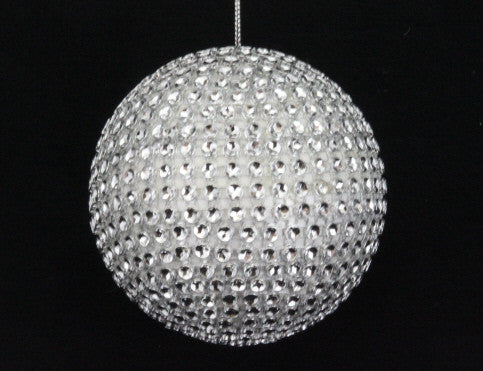 Silver Diamante Bauble