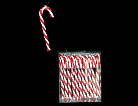 Set of 12 Mini Candy Cane Christmas Tree Decorations