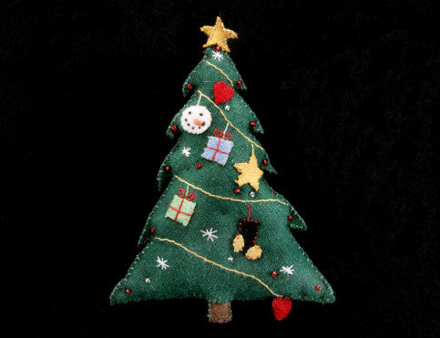 Felt Stitched Christmas Tree Decoration
