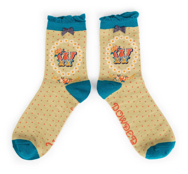 Powder A-Z Socks - W