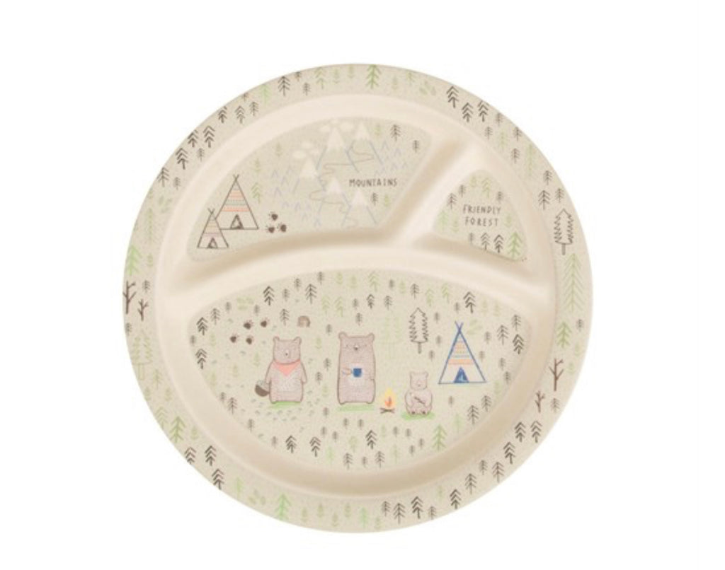 Bear Camp Bamboo Kid’s Plate