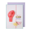 Meri Meri Hello Pink Ballon Baby Card