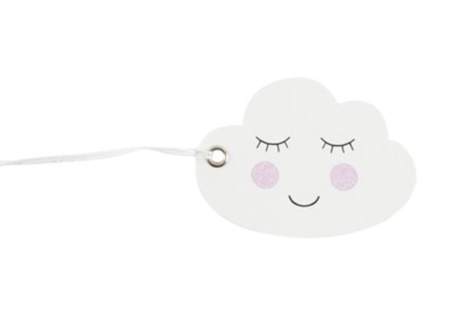 Sweet Dreams Smiling Cloud Gift Tags - Set Of 6