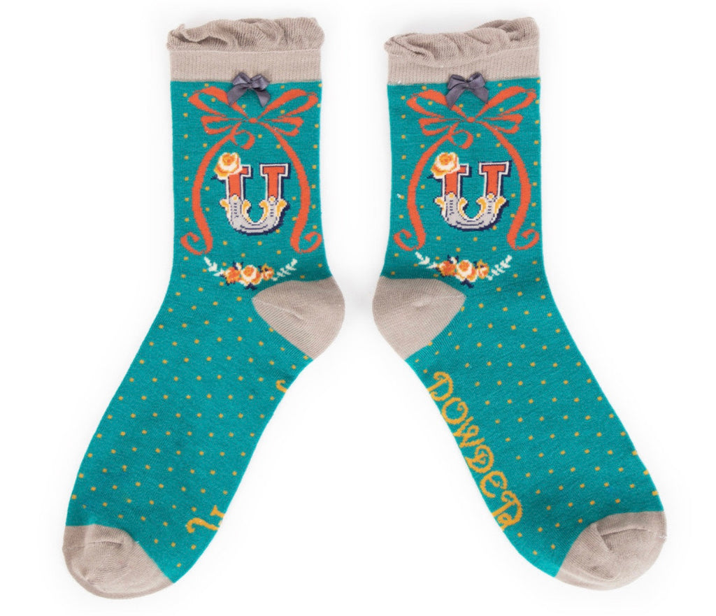 Powder A-Z Socks - U