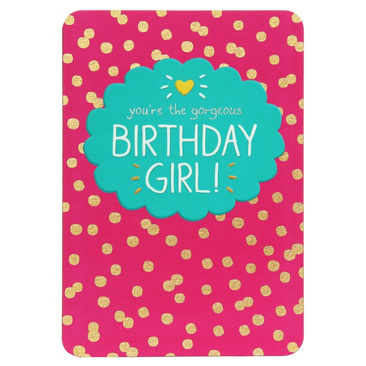 Happy Jackson Birthday Card - Gorgeous Birthday Girl