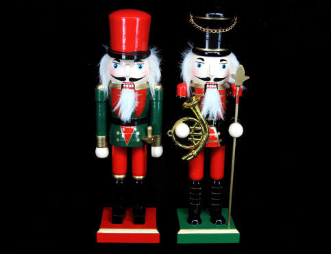 Small Wooden Nutcracker Christmas Ornament