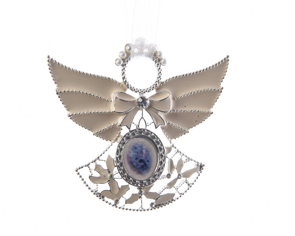 Silver Angel Christmas Tree Decoration