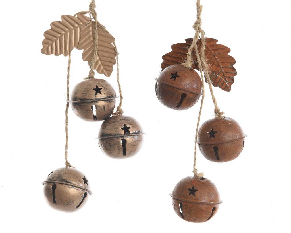 Iron Bell Bundle Tree Decoration - Copper/Rust