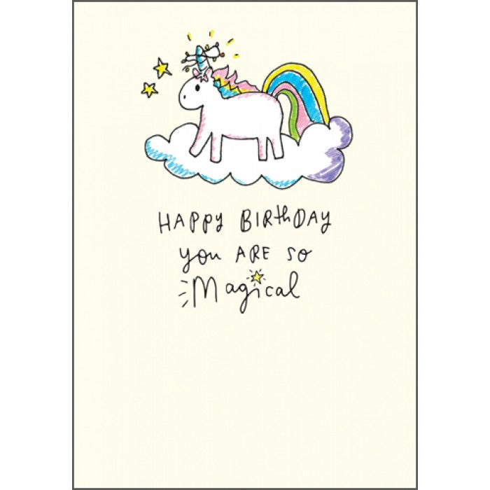 The Happy News Birthday Card - Magical Unicorn