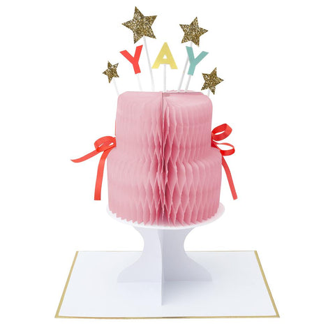 Meri Meri Yay! Cake Stand Up Card