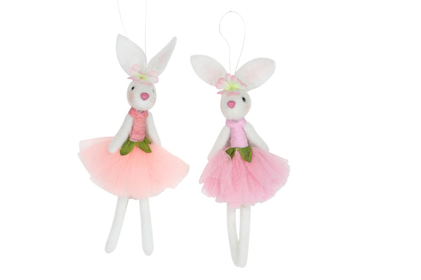 Gisela Graham Wool Mix Ballerina Bunny