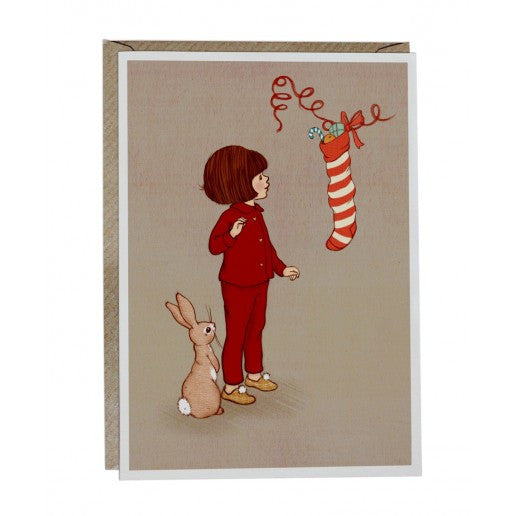 Belle & Boo Christmas Stocking Christmas Card