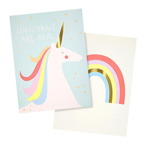 Meri Meri Rainbows & Unicorns Art Prints