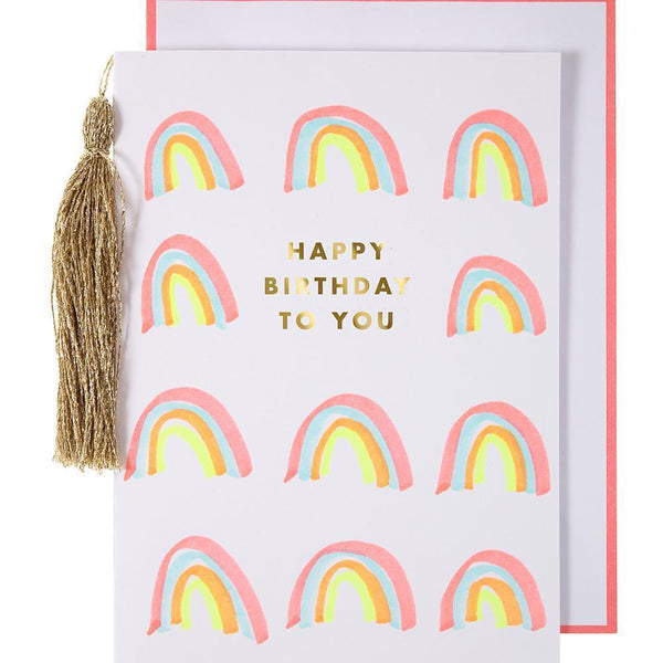 Meri Meri Rainbows & Tassel Birthday Card