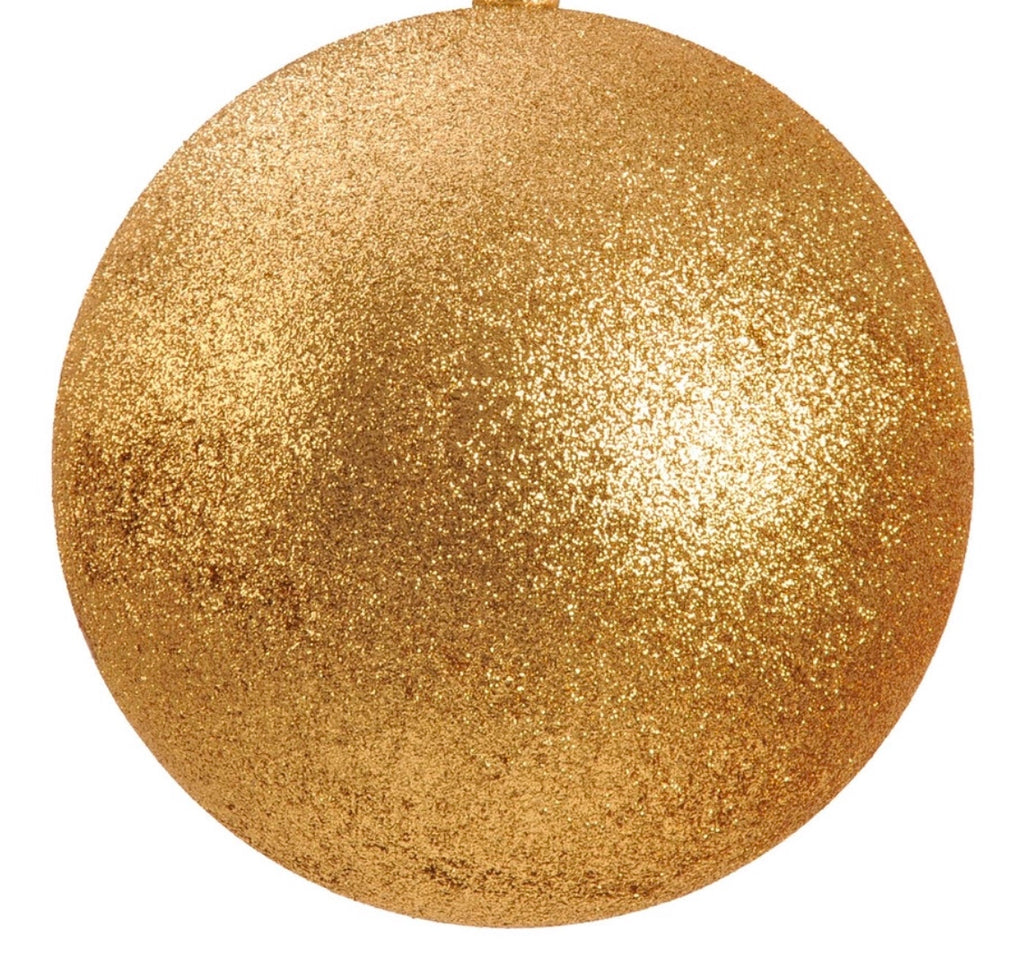 Large Gold Glitter Bauble