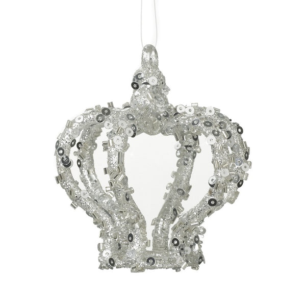 Glass Crown Hanging Decoration