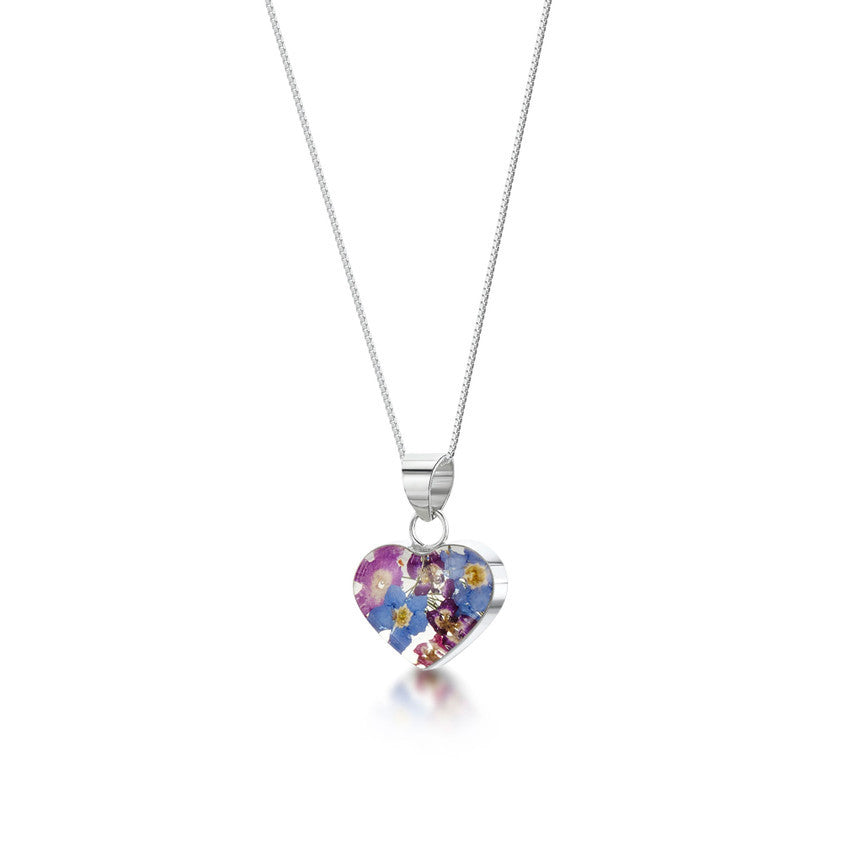 Shrieking Violet Purple Haze Pendant Necklace - Small Heart