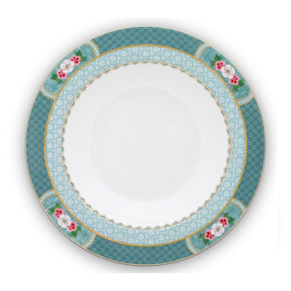 Pip Studio Blushing Birds Soup Plate - Blue