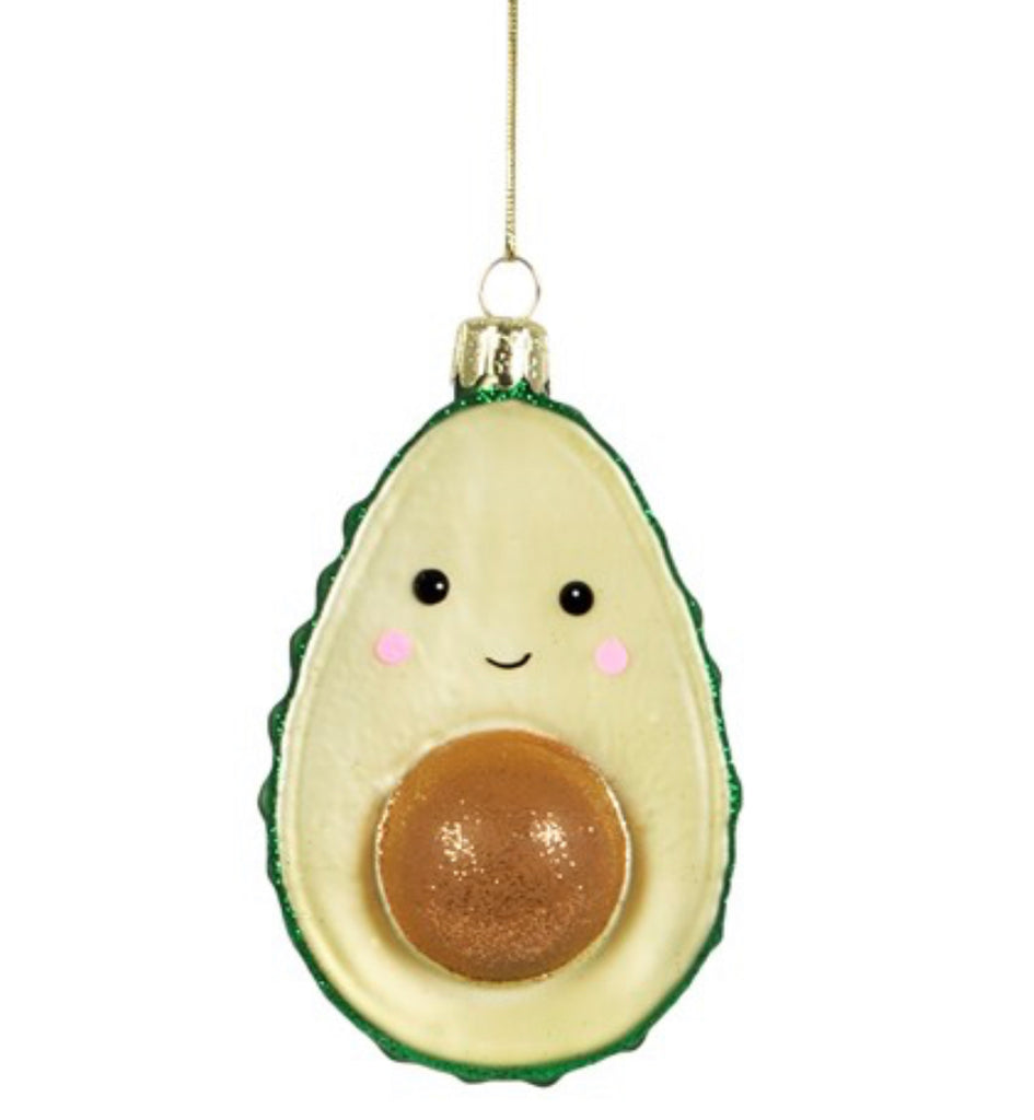 Happy Avocado Shimmer Hanging Decoration