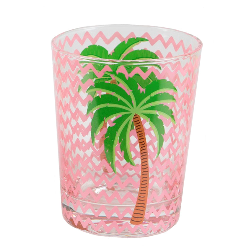 Sass & Belle Palm Tree Glass Tumbler