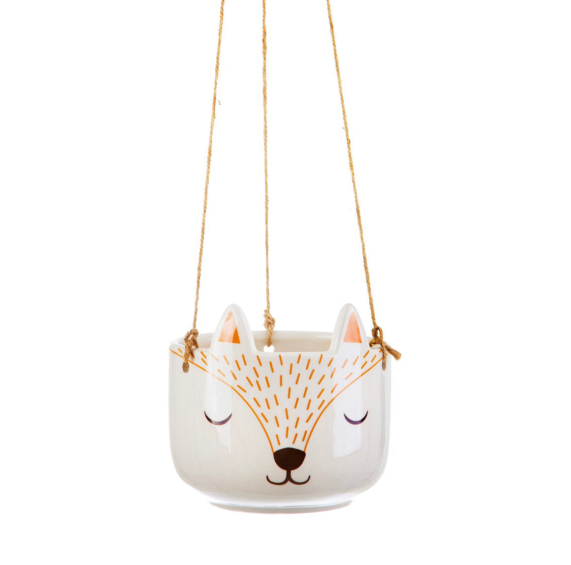 sass and belle hanging planter Sass & Belle Woodland Fox Hanging Planter – The Lovely Room