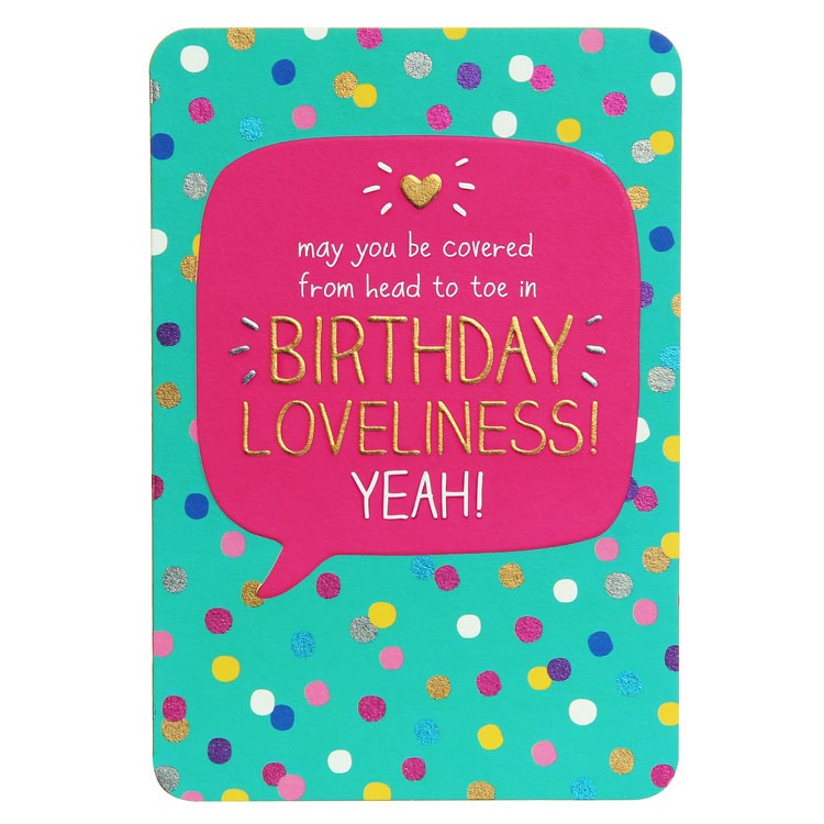 Happy Jackson Birthday Card - Head To Toe in Birthday Loveliness
