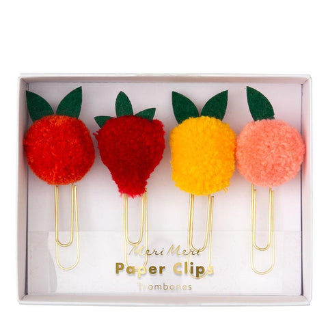 Meri Meri Fruit Pom Pom Jumbo Paper Clips