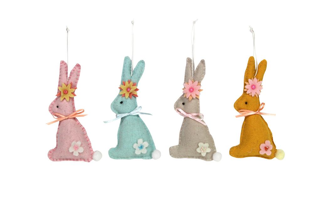 Gisela Graham Felt Pastel Bunny