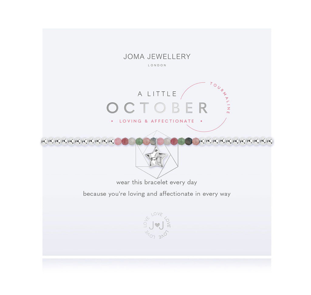 Joma Jewellery A Little Birthstone October Tourmaline Bracelet