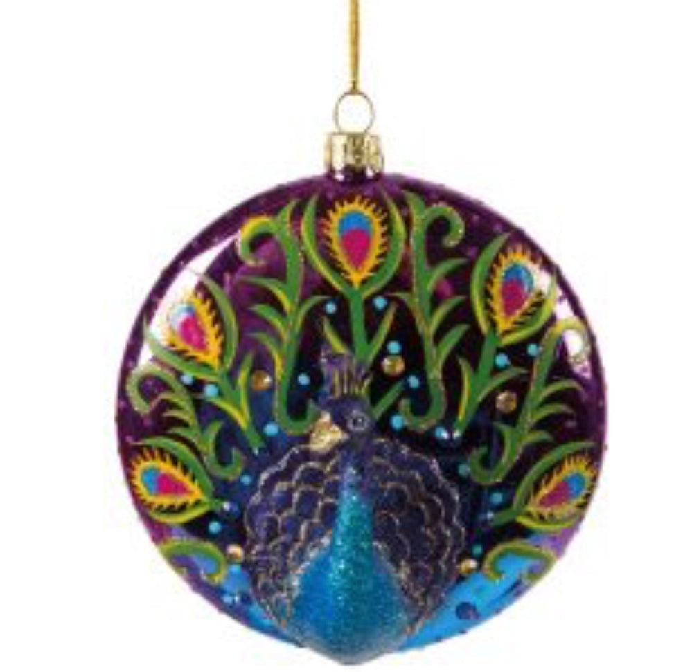 Peacock Flat Bauble