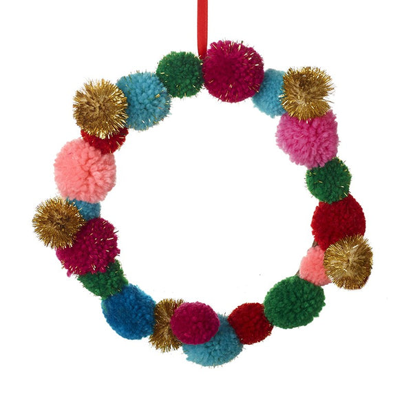 Pom Pom Wreath